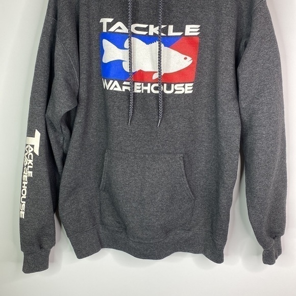 Tackle Warehouse Grey Hooded Sweatshirt Medium - Picture 3 of 9